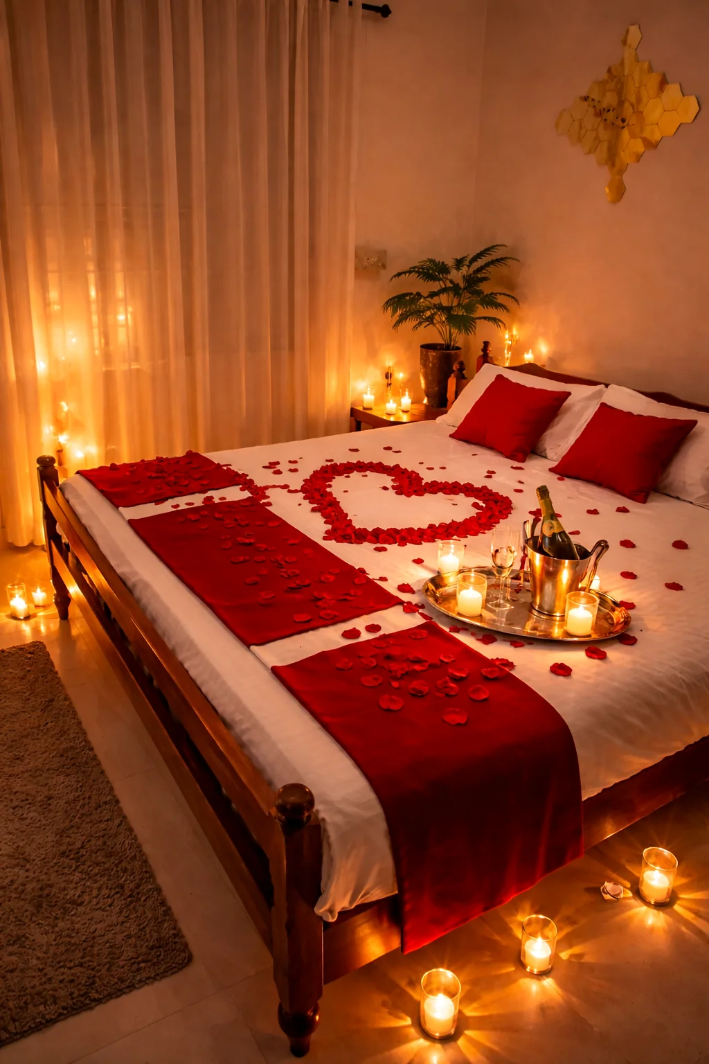 Decorated bedroom
